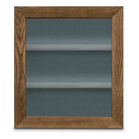 United Visual Products Indoor Enclosed Combo Board, 42"x32", White Frame/Black Porc & Forbo UVCB4232W-BLKPORC-FORBO